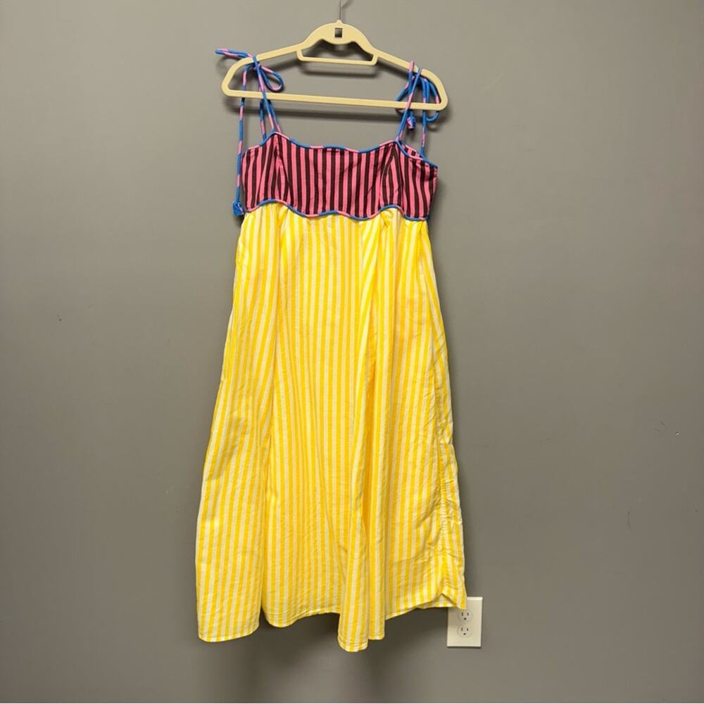 CeliaB Lola Striped Linen Blend Dress - Picture 5 of 8